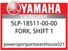 Yamaha Oem Part 5LP-18511-00-00 Fork, Shift New. Price: $125.99.