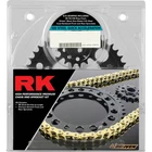 Rk Quick Acceleration Chain And Sprocket Kit Gold Motorcycle 3076-069PGX New. Price: $263.96.