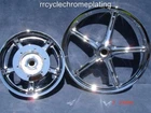09-15 Chrome Honda Sabre Rims Wheels 21 Front Rear VT1300CS Exchange Program New. Price: $1099.00.