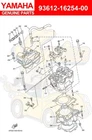 Yamaha Pin, DOWEL(4XL) 93612-16254-00 New. Price: $19.00.