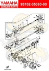 Yamaha Oil SEAL(2HR) 93102-35380-00 Oem New. Price: $19.00.