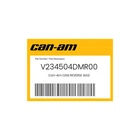 Can-am Genuine Reverse Axle V234504DMR00 New. Price: $126.99.