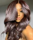 Luxluxe Cleo Wavy 21 In 4X4 Hand Tied Lace Front Wig, Deep Red Black Blend New. Price: $51.68.