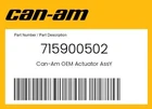 Can-am Genuine Actuator Assy 715900502 New. Price: $499.99.