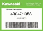 Kawasaki Genuine Rod-shift 49047-1058 New. Price: $10.72.