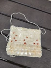 Moyna Mother Of Pearl Beaded Crossbody Mini Bag Light Blue Y2K Clutch Pre-owned. Price: $65.00.