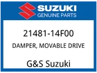 Suzuki Oem Part 21481-14F00 Damper,movable Drive Plate New. Price: $8.20.