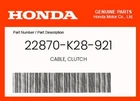 Honda Genuine Cable, Clutch 22870-K28-921 New. Price: $22.95.