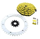 Yellow O-ring Chain & Silver Sprocket 12/40 98L 1998-2000 Yamaha Yfm 350 Warrior New. Price: $74.75.