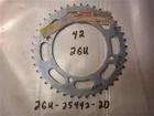 YFZ350 YFM350 ? Yamaha Rear Sprocket 2GU-25442-20 Used. Price: $50.00.