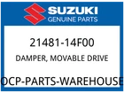 Suzuki Oem Part 21481-14F00 Damper,movable Drive Plate New. Price: $7.85.