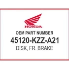 Honda Disk, Fr. Brake 45120-KZZ-A21 Oem New. Price: $228.99.