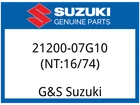 Suzuki Oem Part 21200-07G10 Gear Assy, Primary Driven (NT:16/74) New. Price: $382.62.