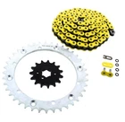 Yellow O-ring 102L Chain & Silver Sprocket 15/40 Fits 1989-91 Yamaha 350 Warrior New. Price: $74.75.
