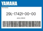 Yamaha Genuine Axle, Drive 29L-17421-00-00 New. Price: $164.79.