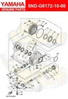Yamaha Shaft, Drive 5ND-G6172-10-00 Oem New. Price: $138.80.