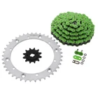 Green O-ring Chain & Silver Sprocket 12/41 92L 97-1999 Yamaha YFS200 Blaster New. Price: $74.75.