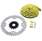 Yellow O-ring Chain & Silver Sprocket 15/40 102L 10-2011 Yamaha New. Price: $74.75.