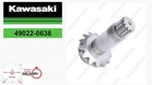 Kawasaki Oem 49022-0638 KRT750 KRF800 Drive Bevel Gear 14T From Japan New. Price: $171.37.
