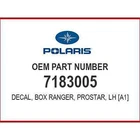 Polaris Decal-box,ranger,prostar,lh 7183005 Oem New. Price: $44.99.