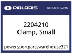 Polaris Oem Part 2204210 Clamp, Small New. Price: $25.49.