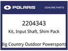 Polaris Oem Part 2204343 Kit, Luk, Input Shaft Shim Pack New. Price: $39.99.