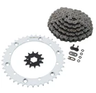 O-ring 98L Chain & Silver Sprocket 12/41 For 1989-1993 Yamaha YFM350 Warrior New. Price: $69.25.