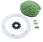 Green Non O-ring 98L Chain & Silver Sprocket 12/40 99-03 Yamaha Yfm 350 Warrior New. Price: $63.75.