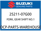 Suzuki Oem Part 25211-07G00 Fork, Gear Shift NO.1 New. Price: $74.36.