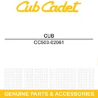 Cub Cadet 503-02061 Eps Adapter Sleeve Challenger MX750 MX550 4X4 New. Price: $47.75.